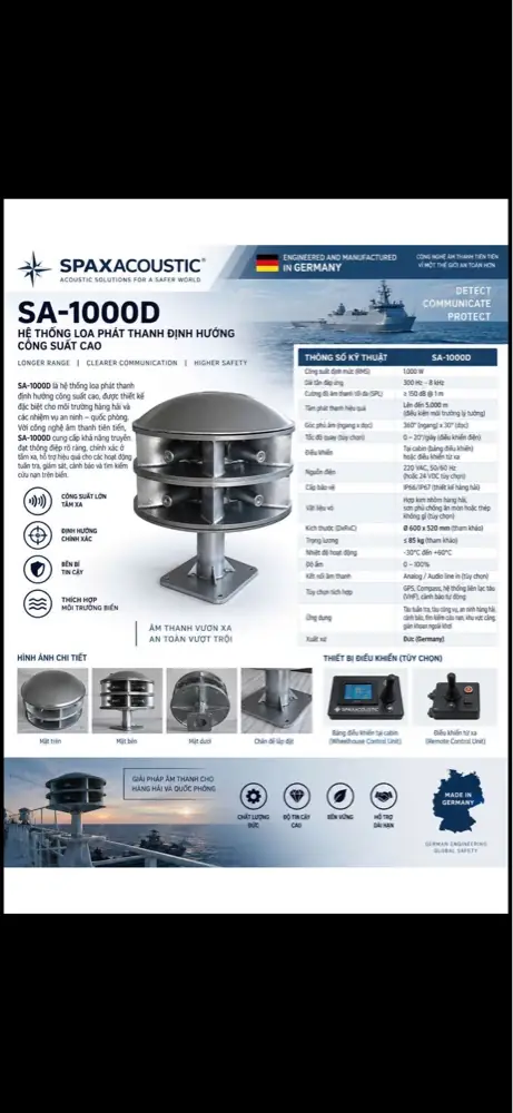 SA-1000D product brochure