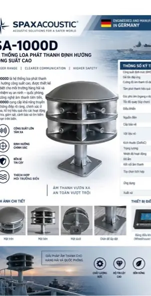 SA-1000D directional acoustic system